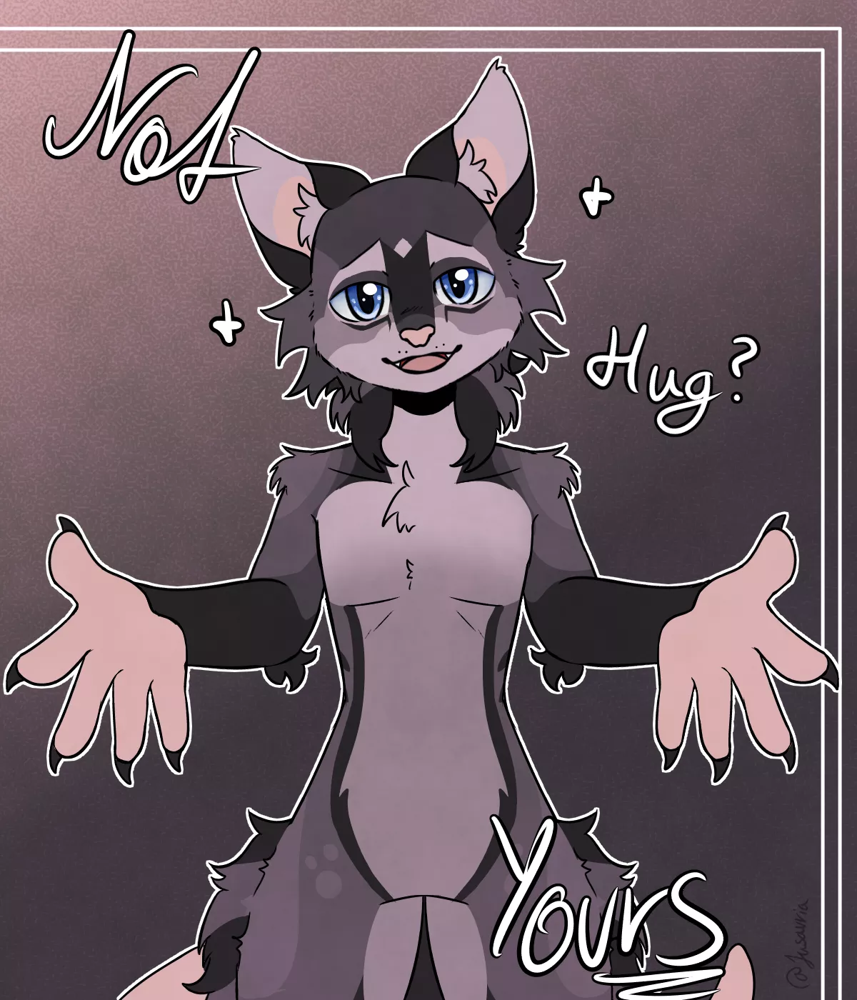 Who needs another hug? (art by me - Finished YCH Commission for someone)