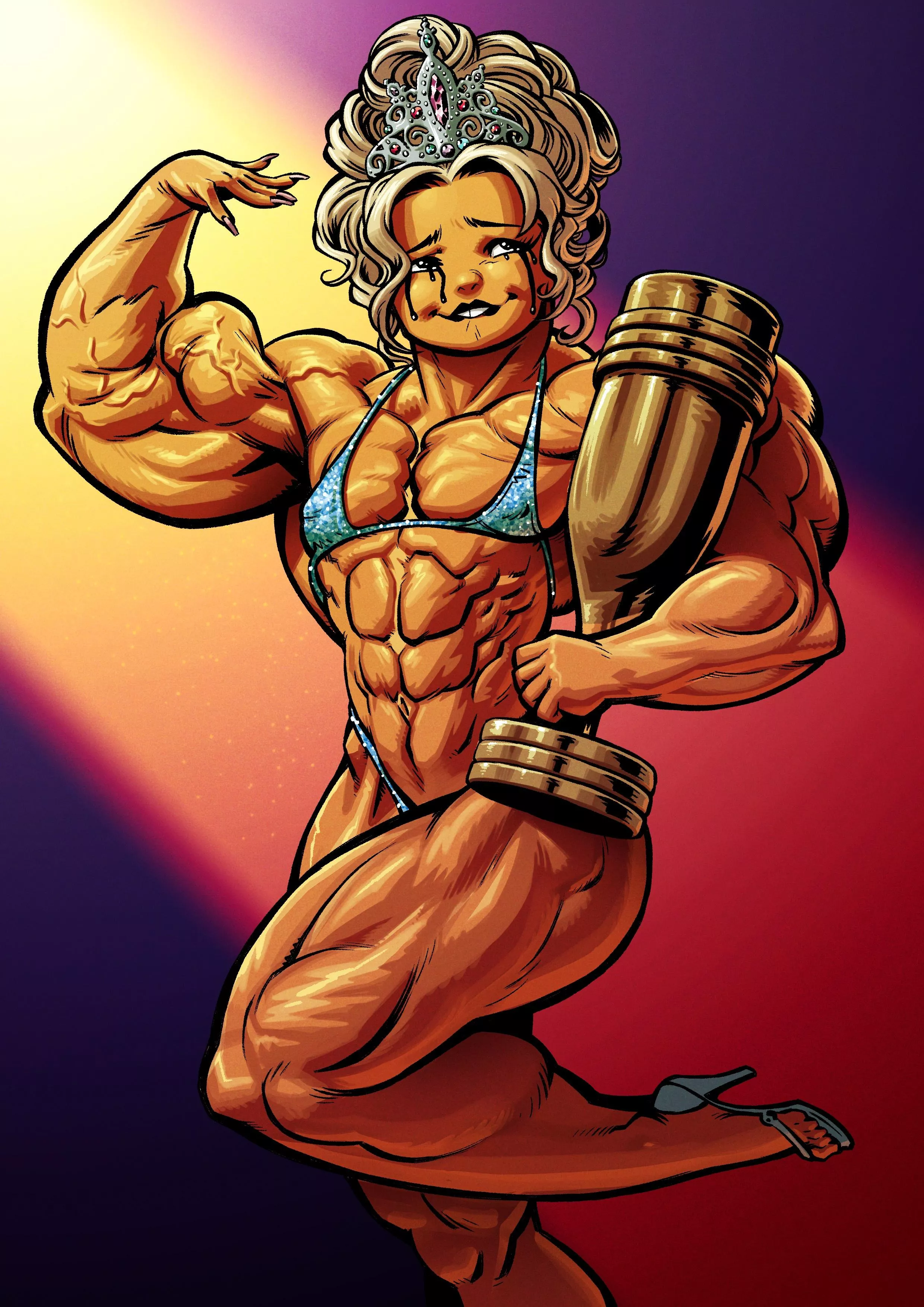 Winner winner chicken and broccoli dinner!! (@tilingart)