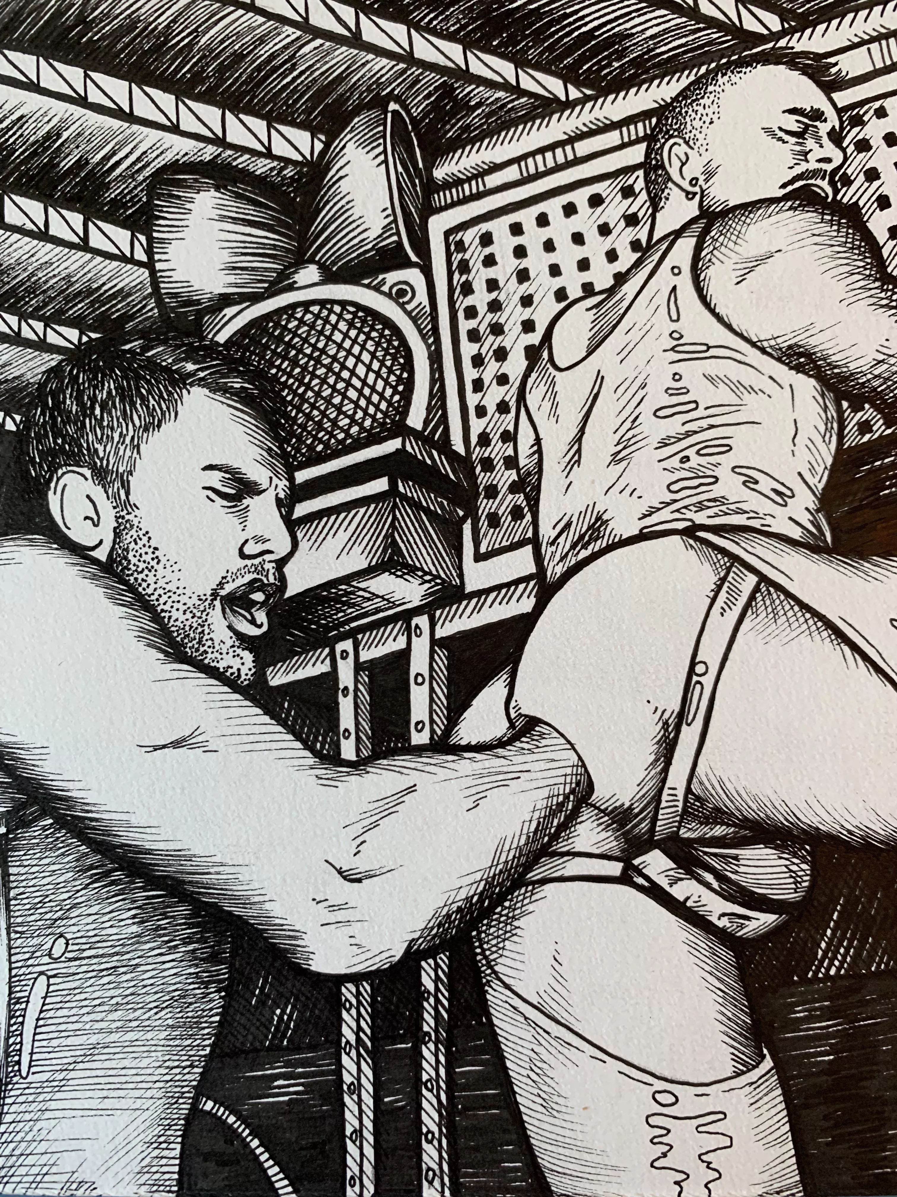 Axels Abyss (2023, pen + ink)