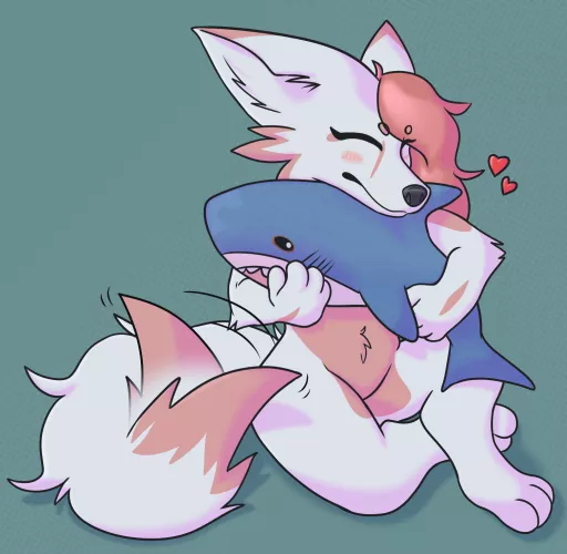 Blahaj <3 (Art by Me, @MagnettOlive on Twitter!)