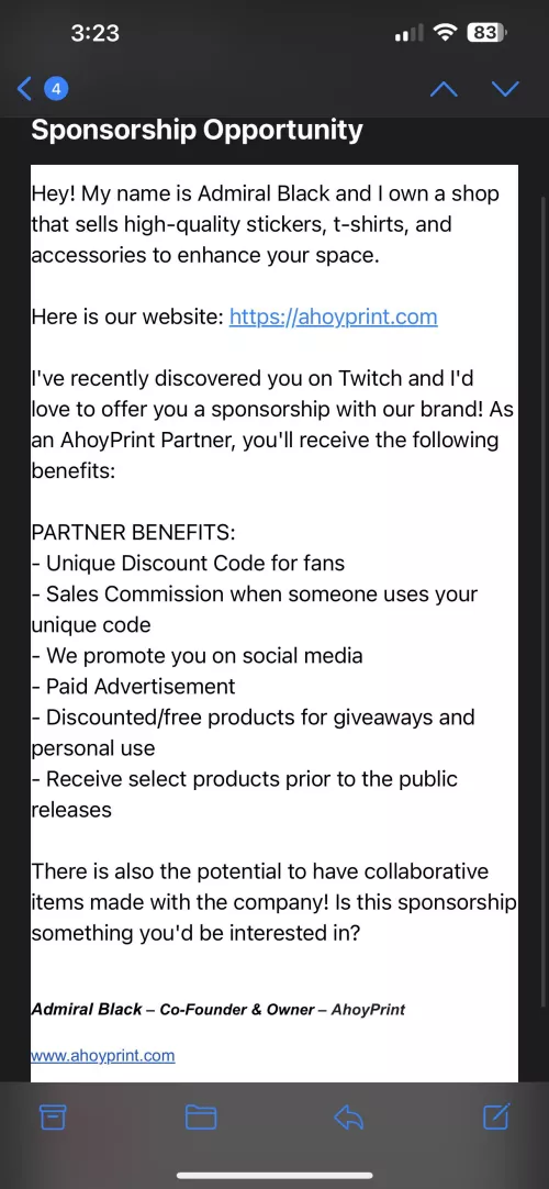 Do we think this is legit? 🤔 not too sure what to think about it.