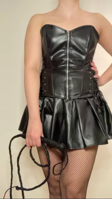 Femdom Leather corset