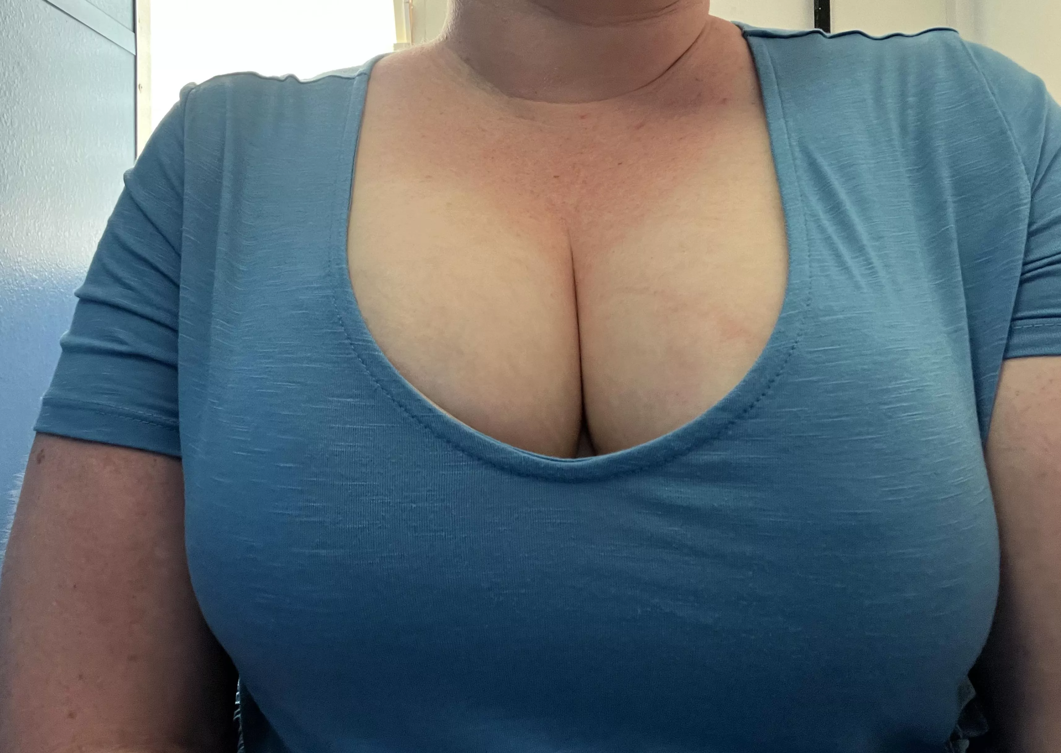 I think I gave my boss a heart attack with this top today 😏