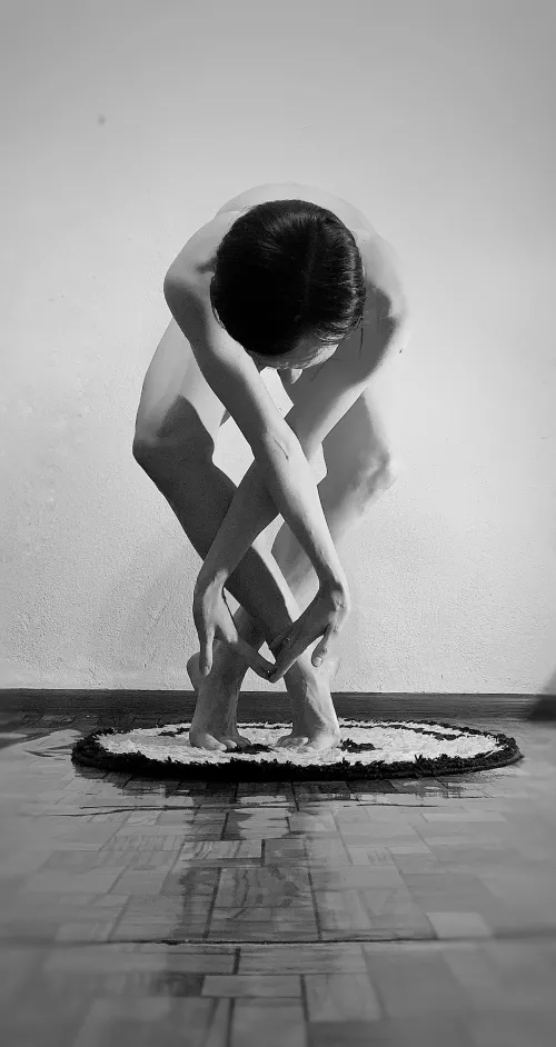 Most popular naked yoga pose in google