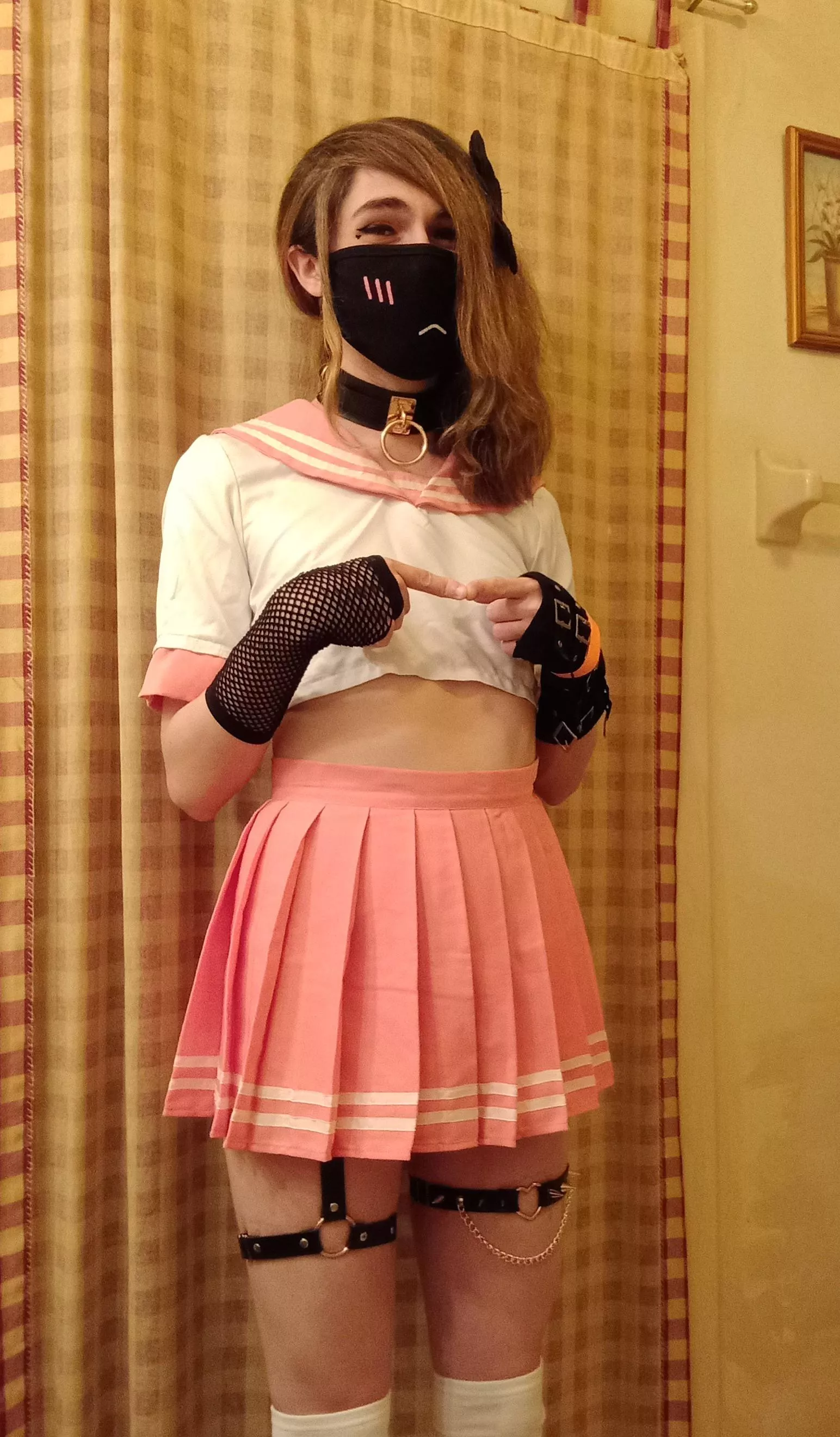 My outfit from the anime rave a couple weeks ago! uwu they played caramelldansen~