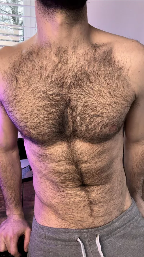 Post home workout shot. The humid look