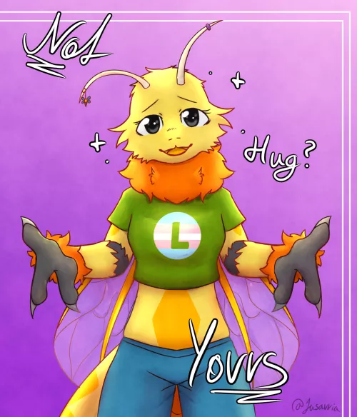 The last hug of this week. (art by me - YCH Commission for someone)