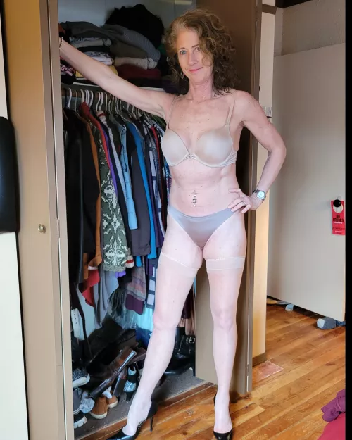 The shoes always help the outfit