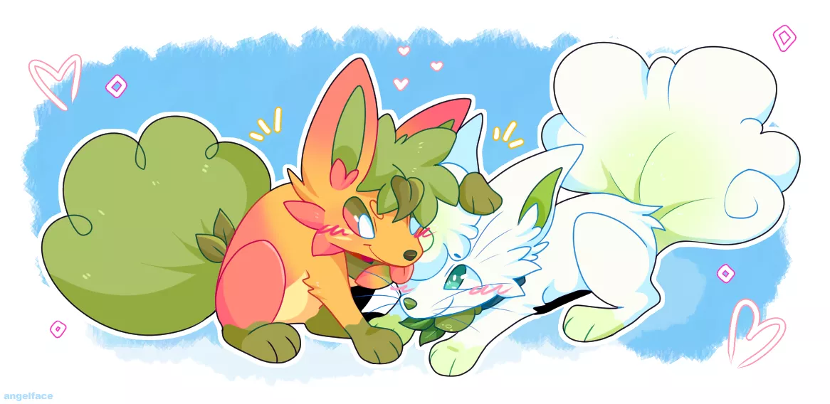 vulpix buddies (MY ART)