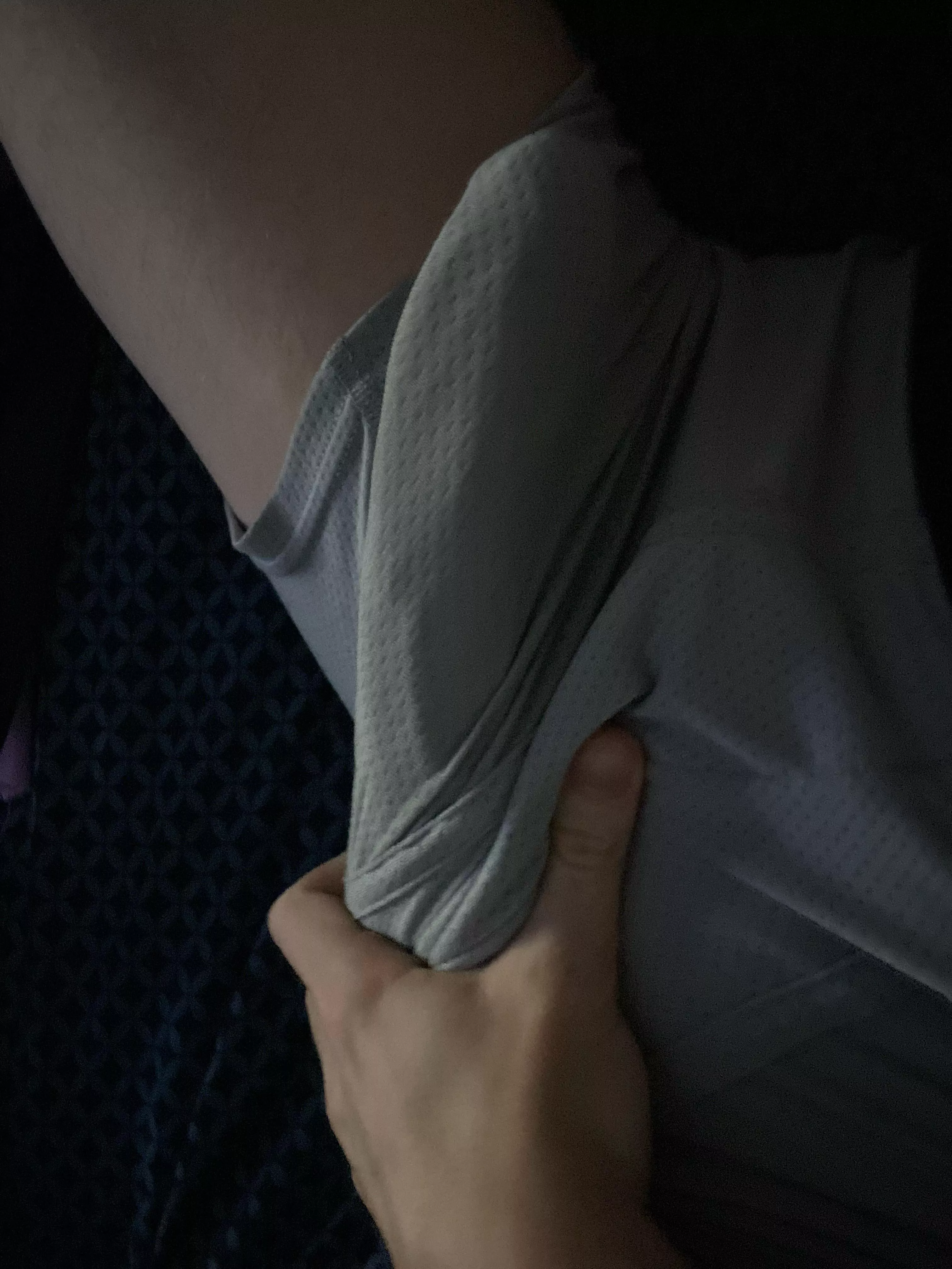 You should see the veins without the underwear