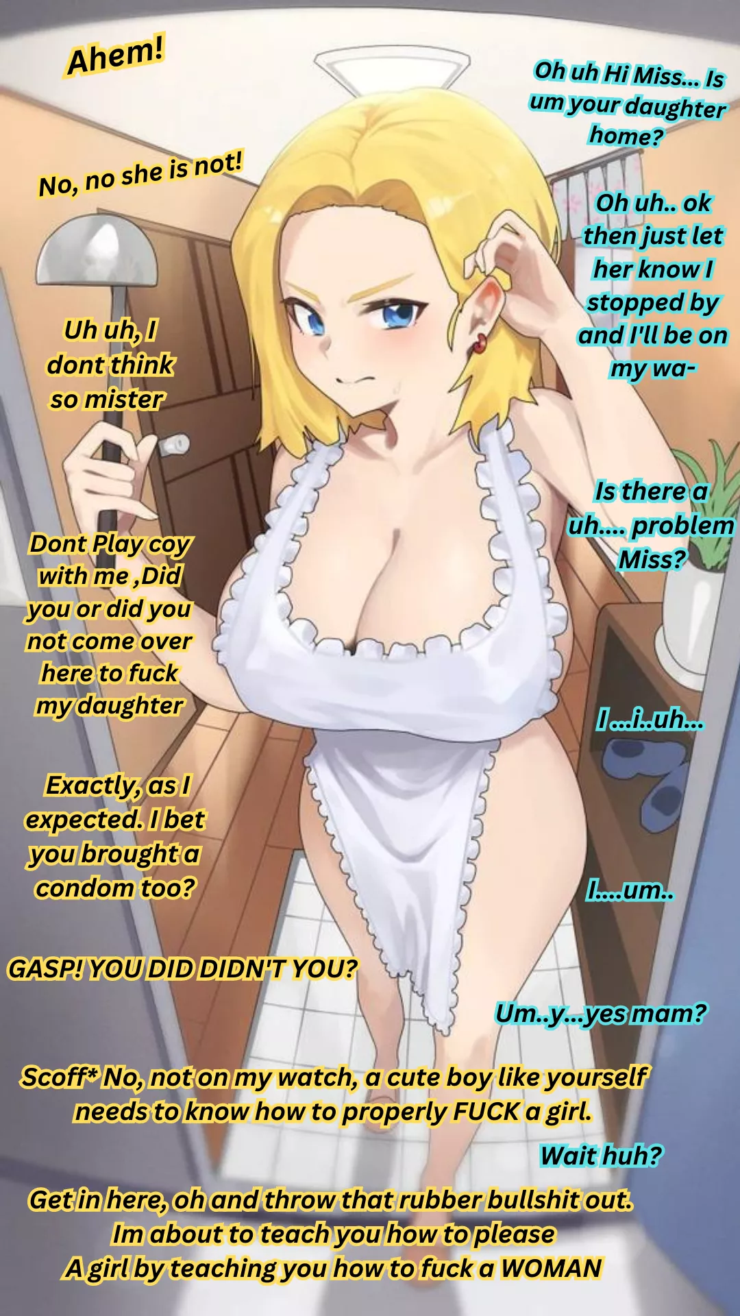 A stern Motherly Love [Only Apron] [Femdom] [mommy domme] [Directly Implied Cheating] [implied sex][Artist- YZR] [Reupload-Cause of mod takedown]