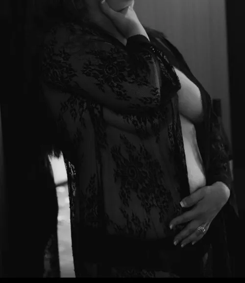 Black lace is my favorite… shows just enough…