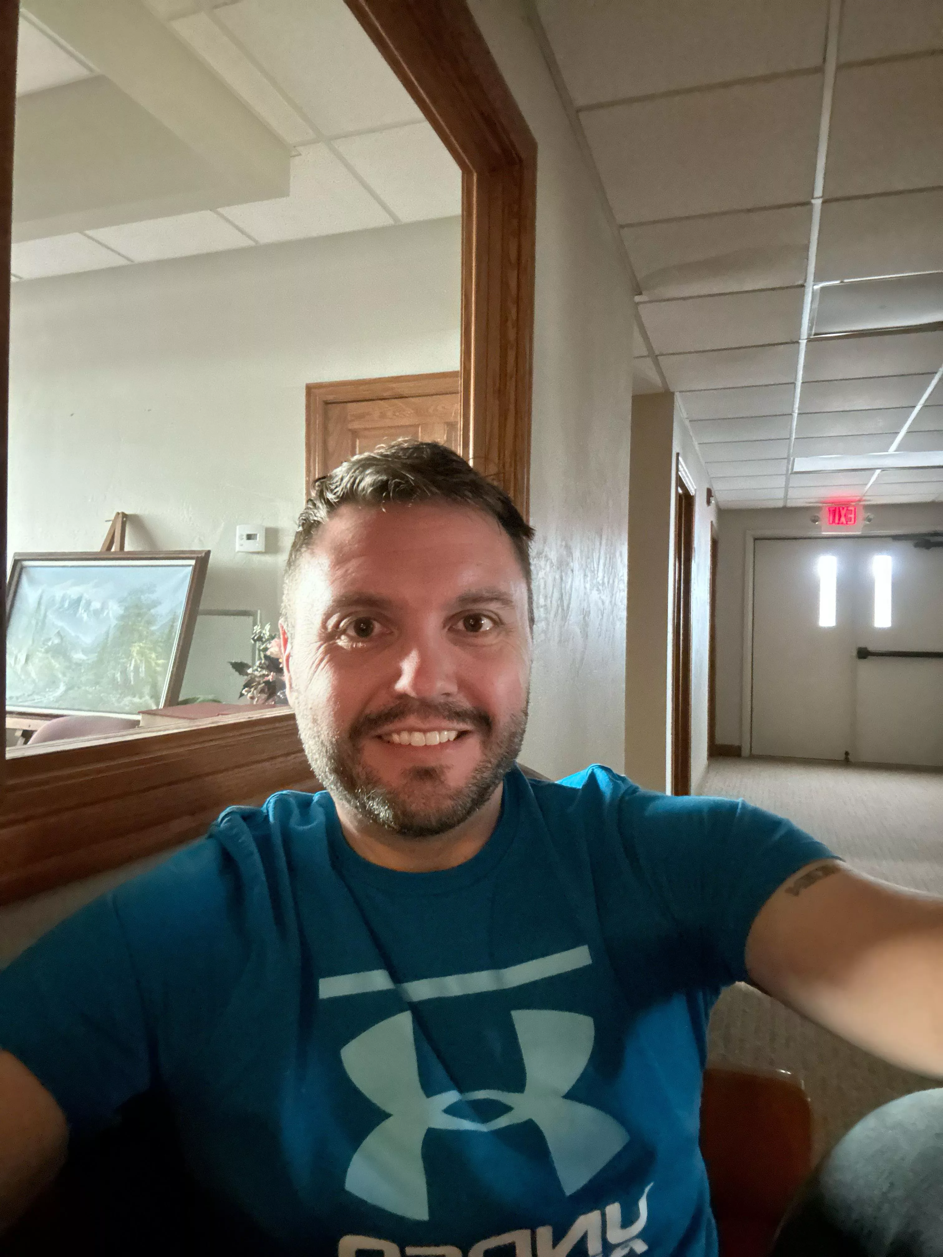 Family Easter at a church. Contrary to popular belief, I have not yet burst into flames.