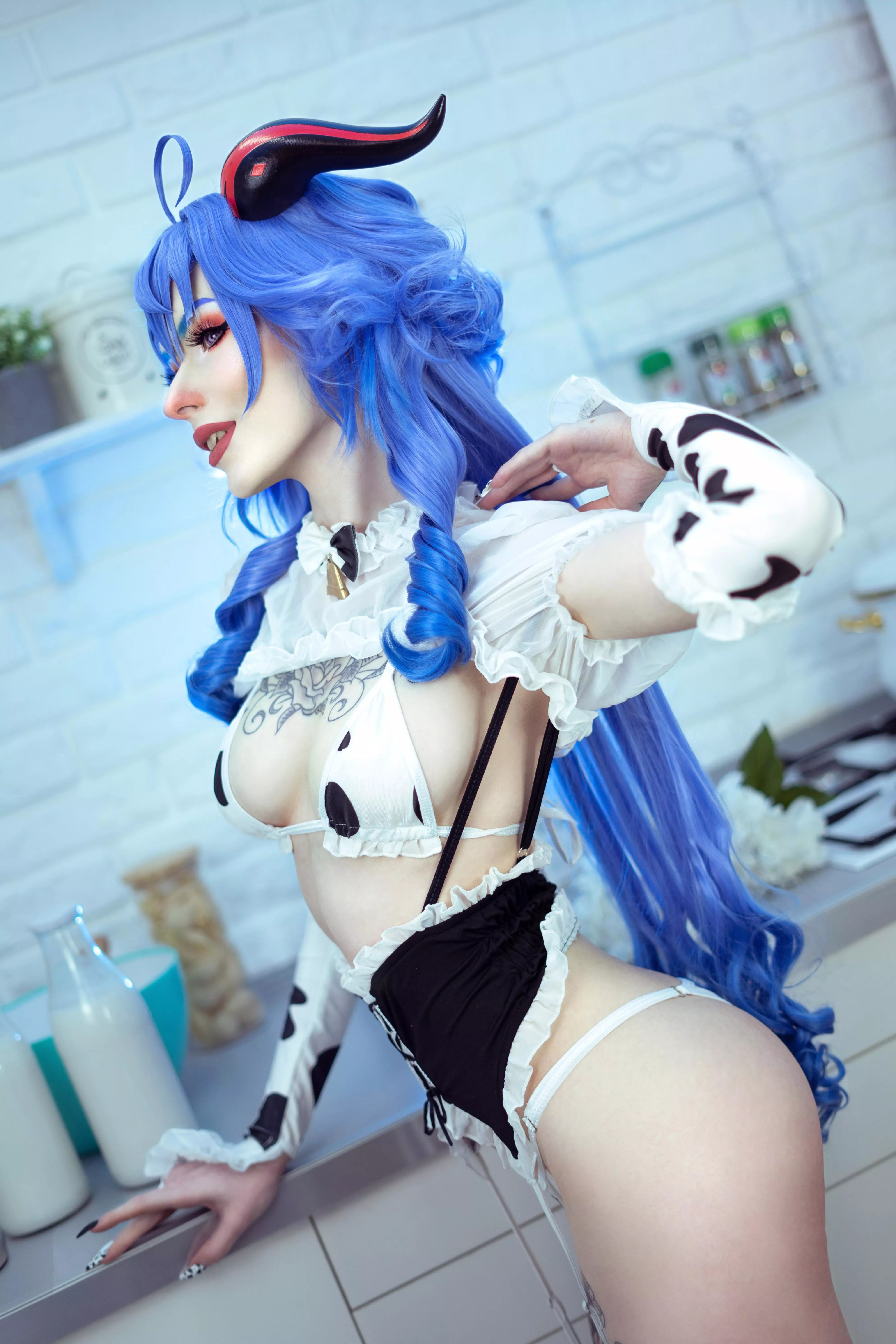 Ganyu (Cow Lingerie) by Valeria Rosaria