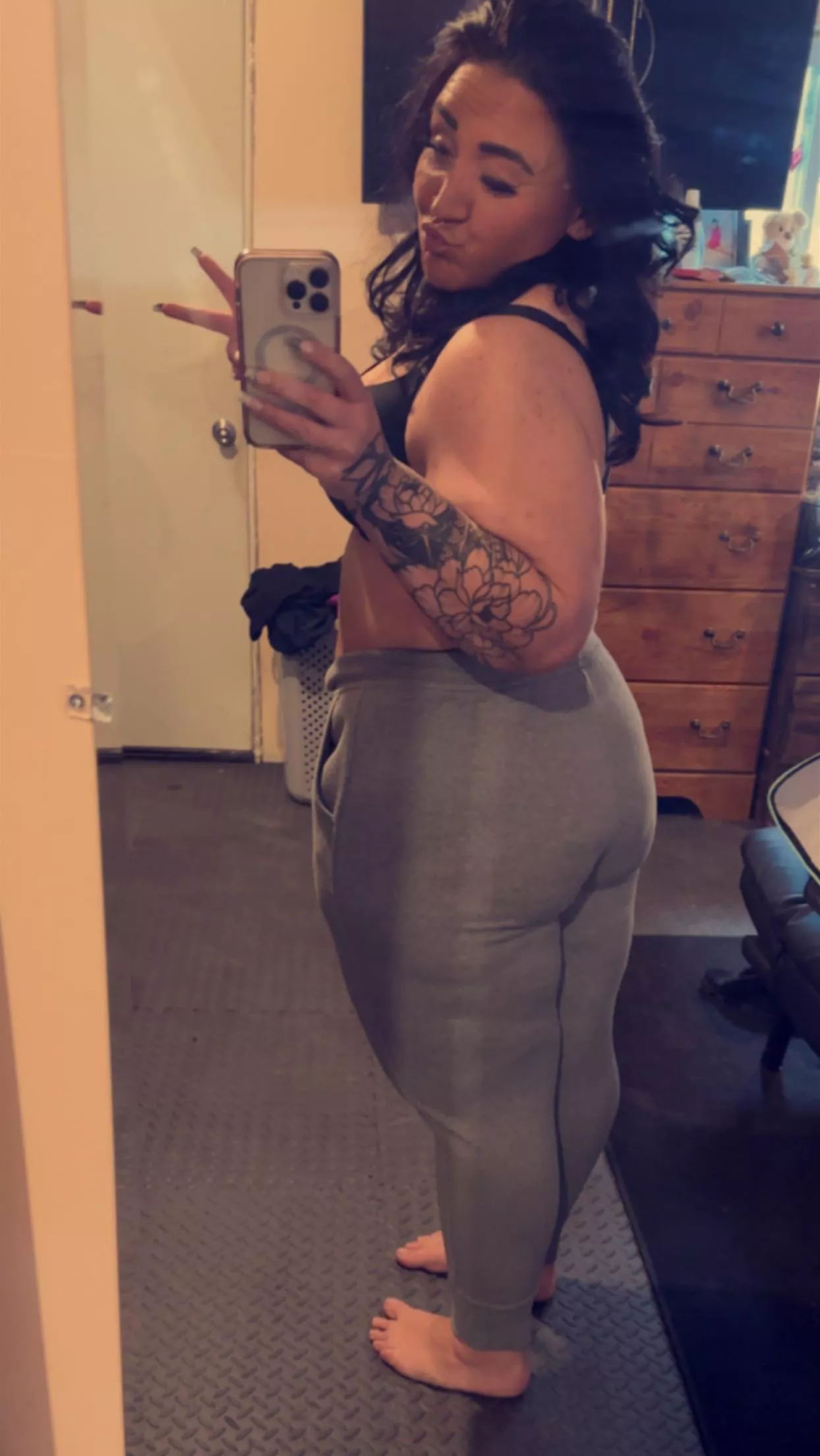 Grey sweats not just for men hehe