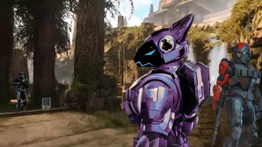 I decided to try and make a Protogen-spartan with a simple edit to my Infinite spartan.