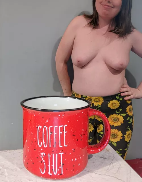 I like coffee and sunflowers