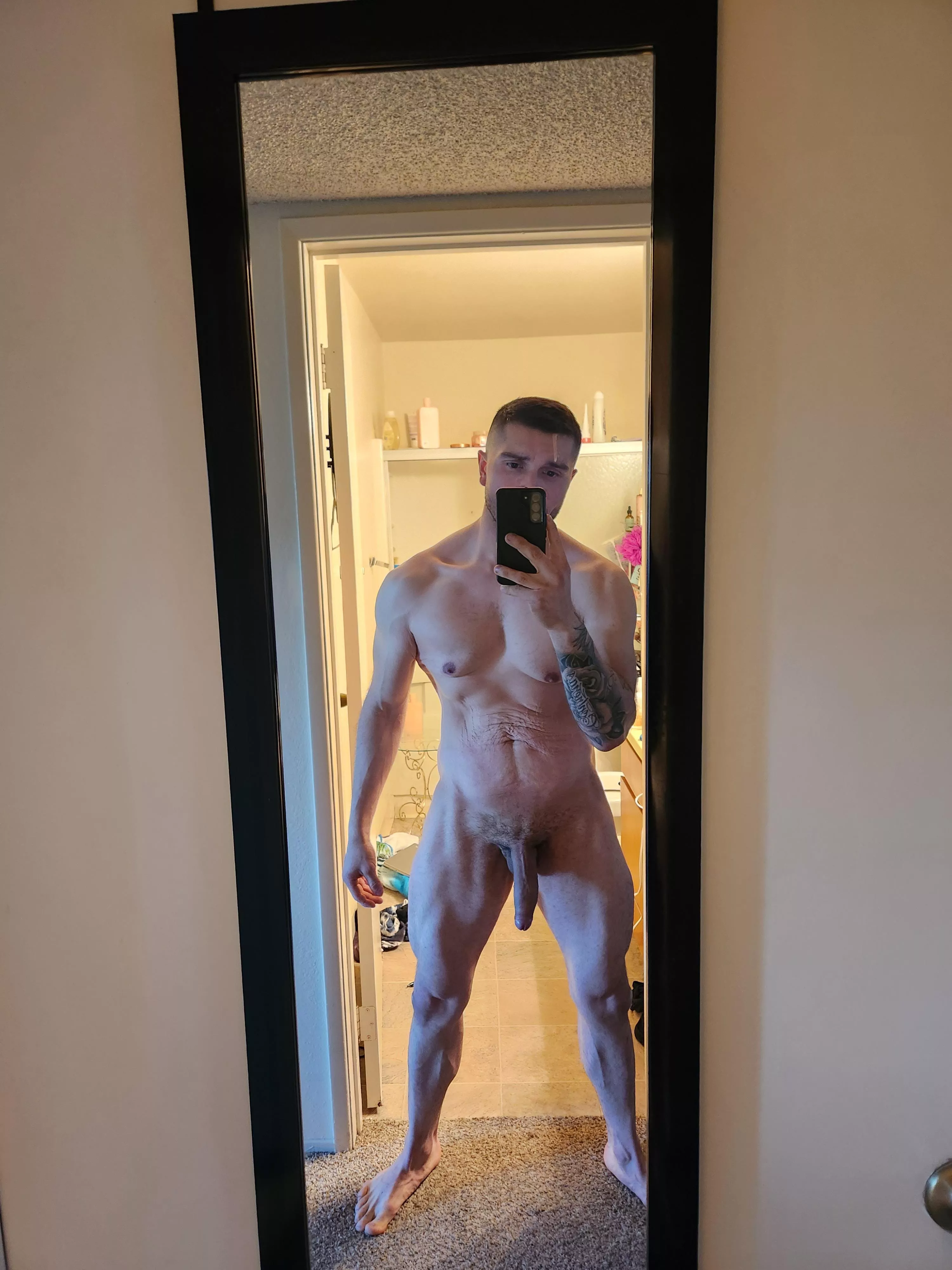 In all my flawed glory, loose skin, stretch marks and all.