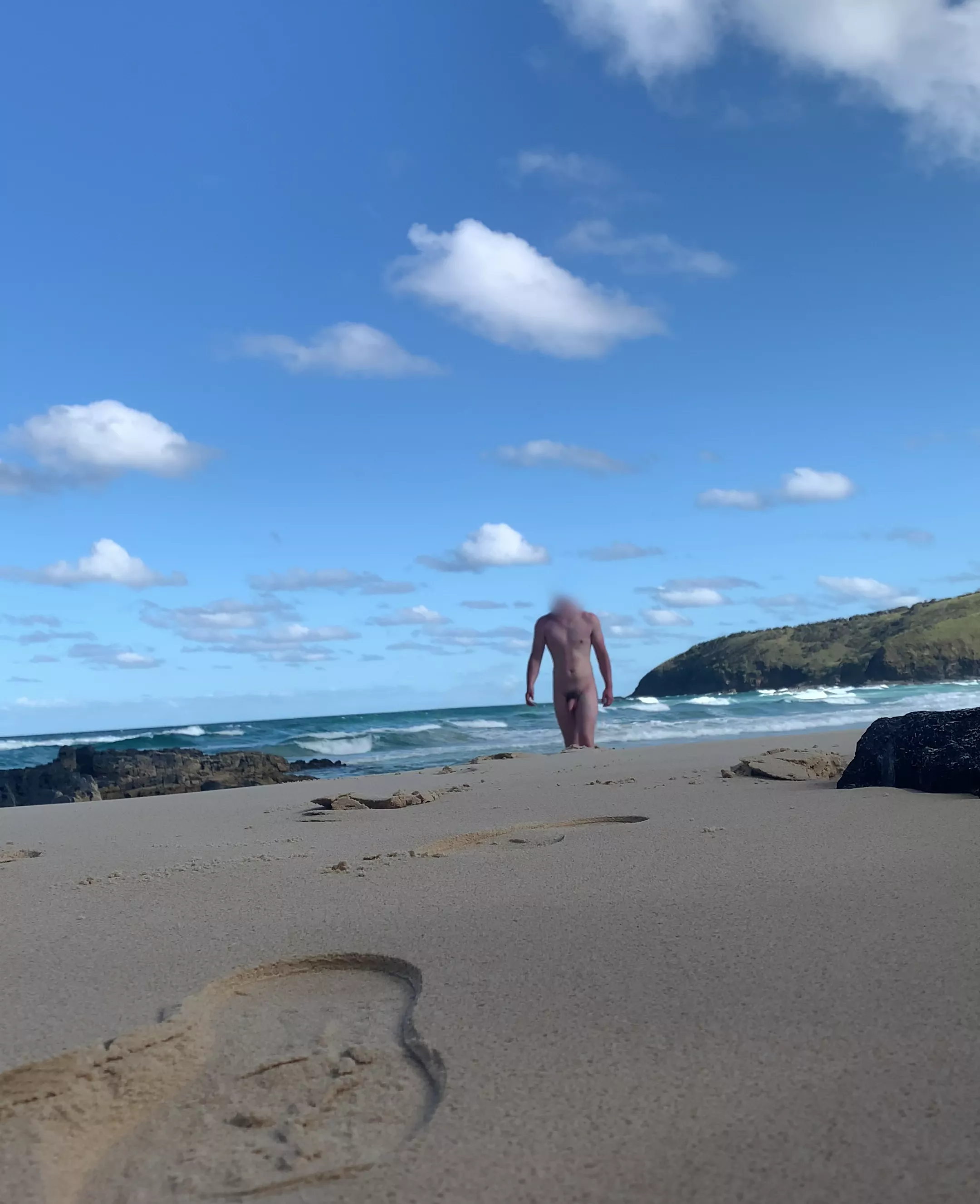 Lost my speedos in the waves. Would you hand me a towel or make me stay naked?