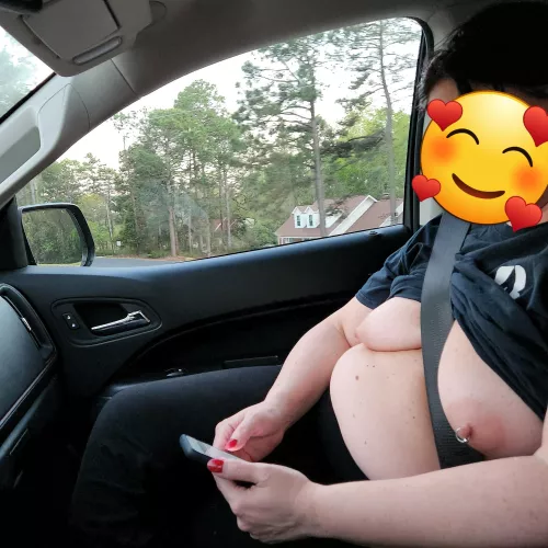 Neighborhood cruising with the girls out.