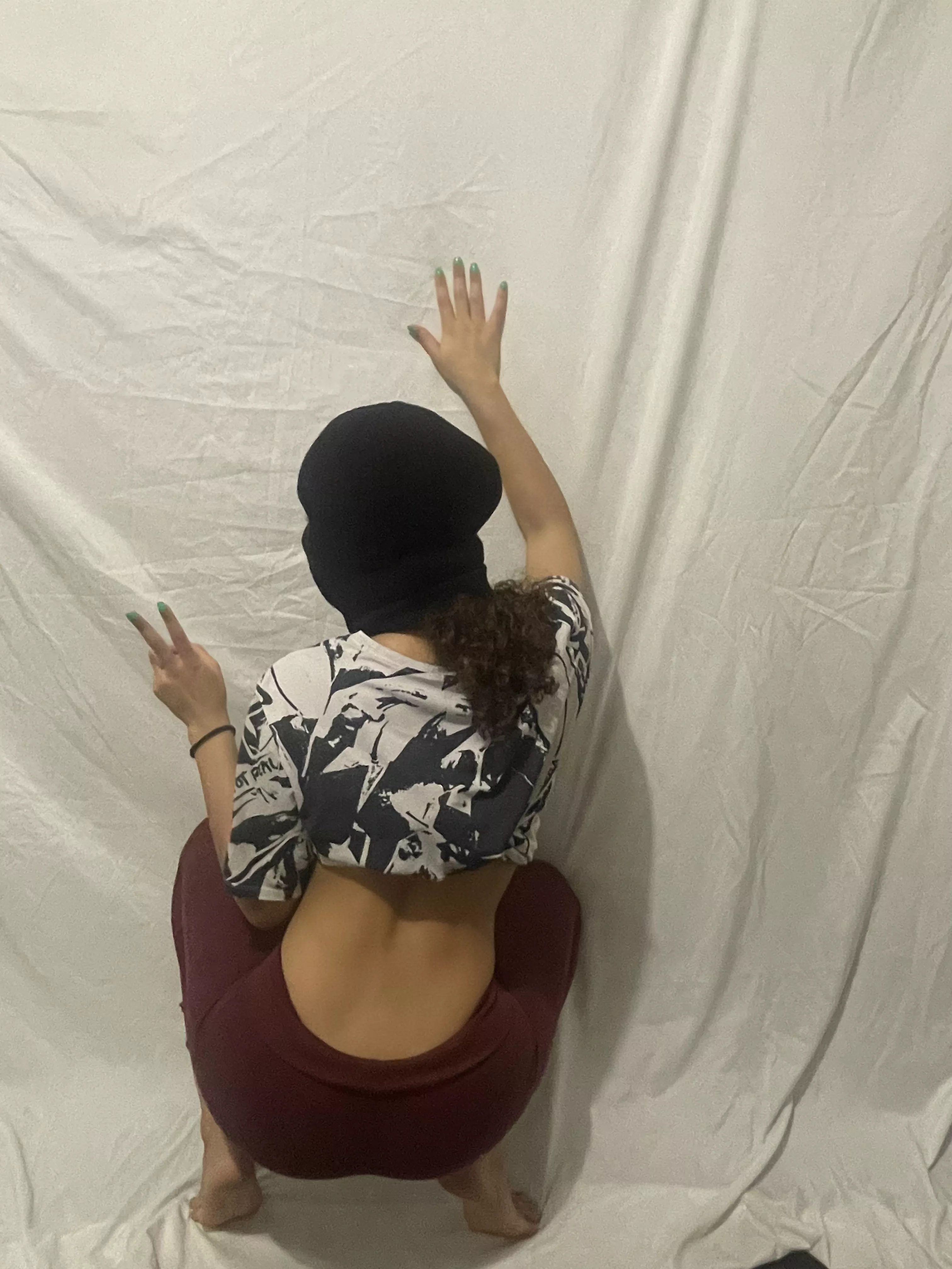 Pov: Im on your wall like this after you come out the shower