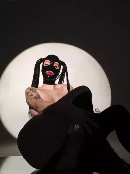 Sitting in the moonlight.