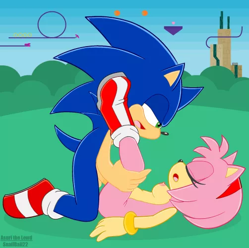 Sonic & Amy Frontiers (SnailBail22)