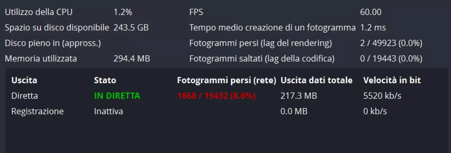 How can I solve the frame lost because of the internet connection?
