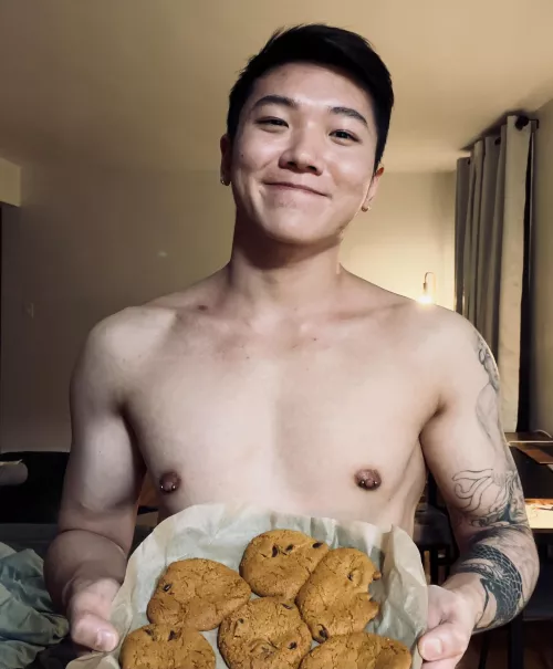 I baked cookies but they came out not aesthetic at all 💀😭