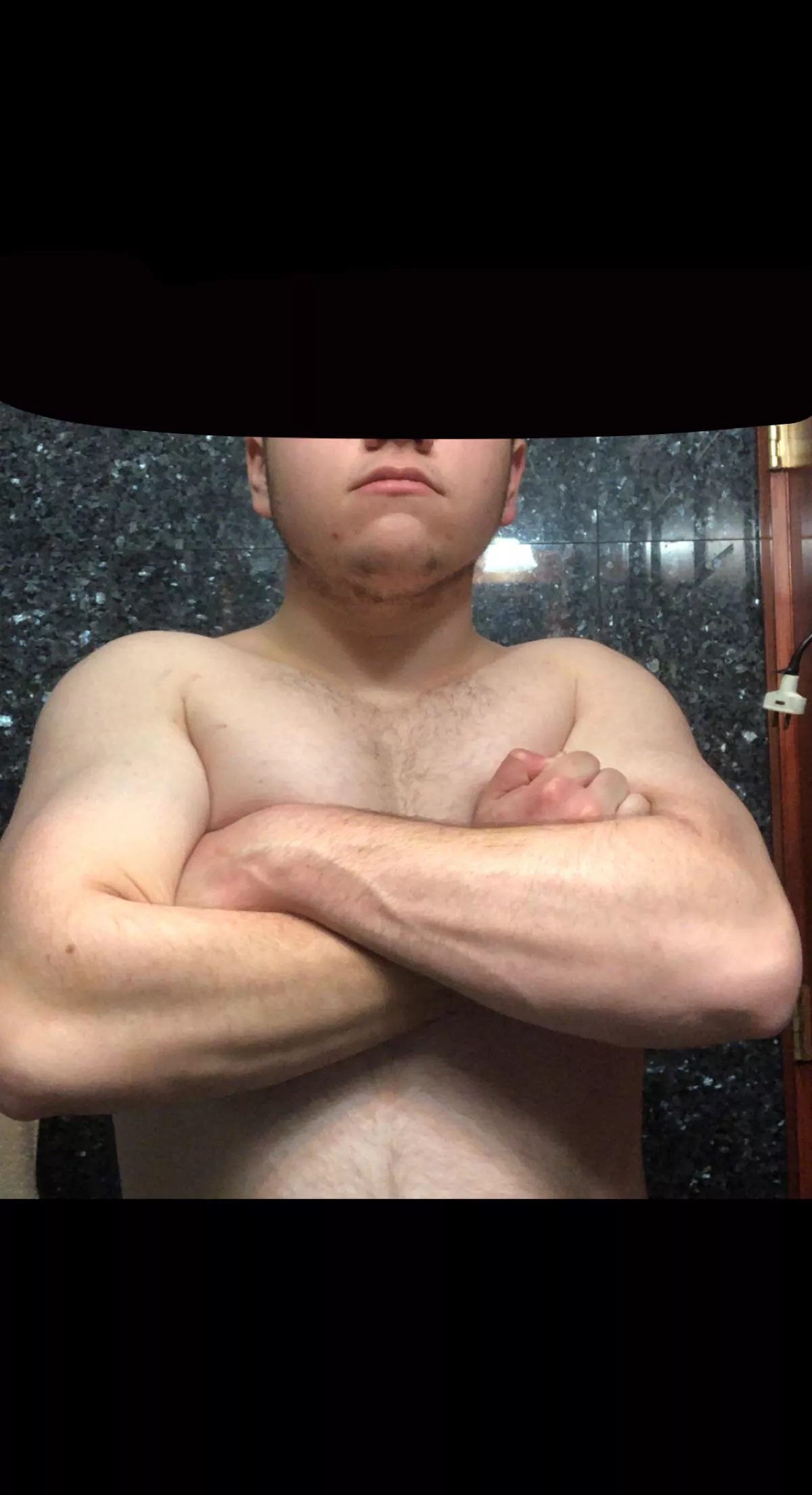 I know I’m fat but atleast my forearms are fire.