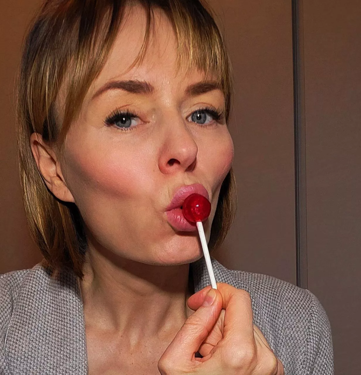 I really love doing this on the couch naked