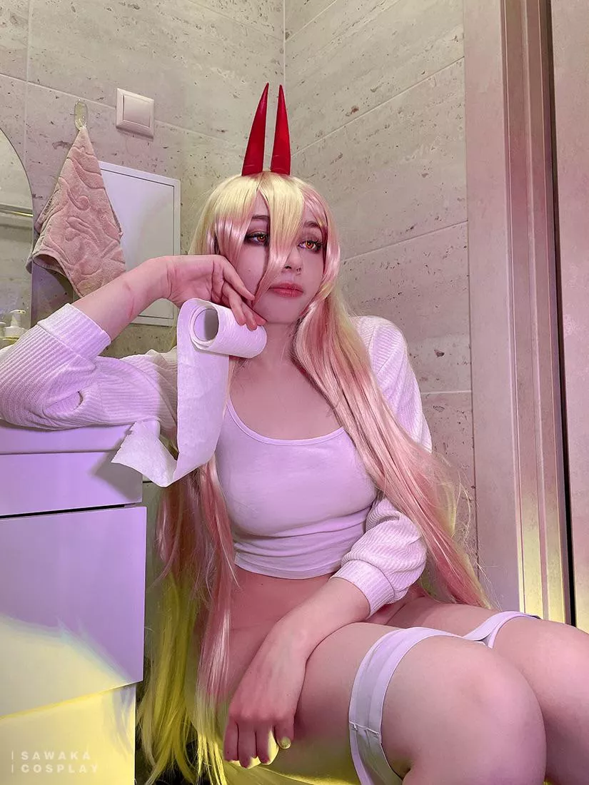 Power Chainsaw man cosplay by Sawaka