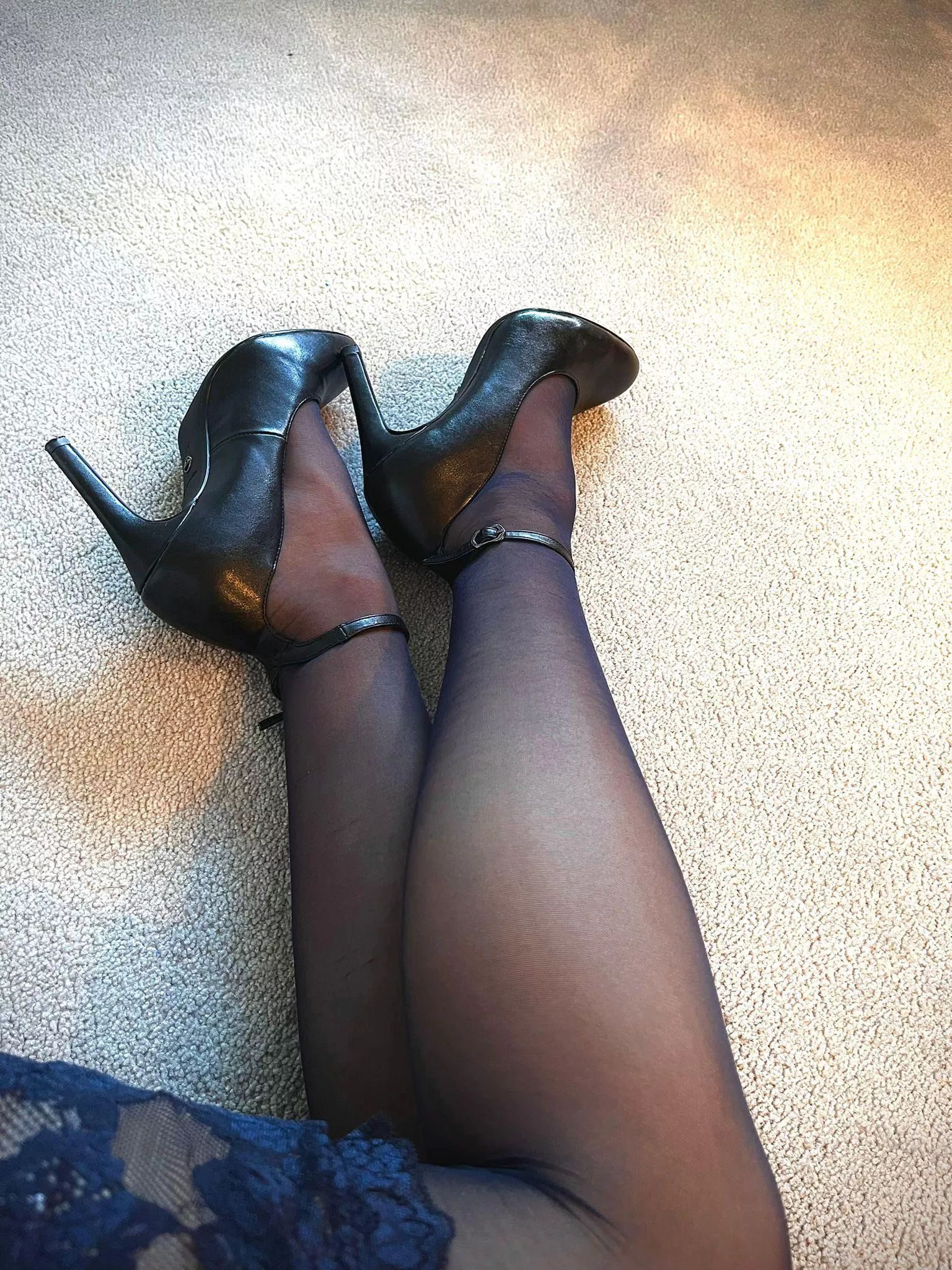 Put my heels up on your shoulder