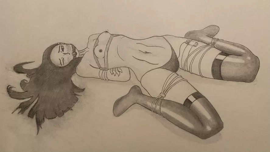 She’s enjoying some alone time (art by me)