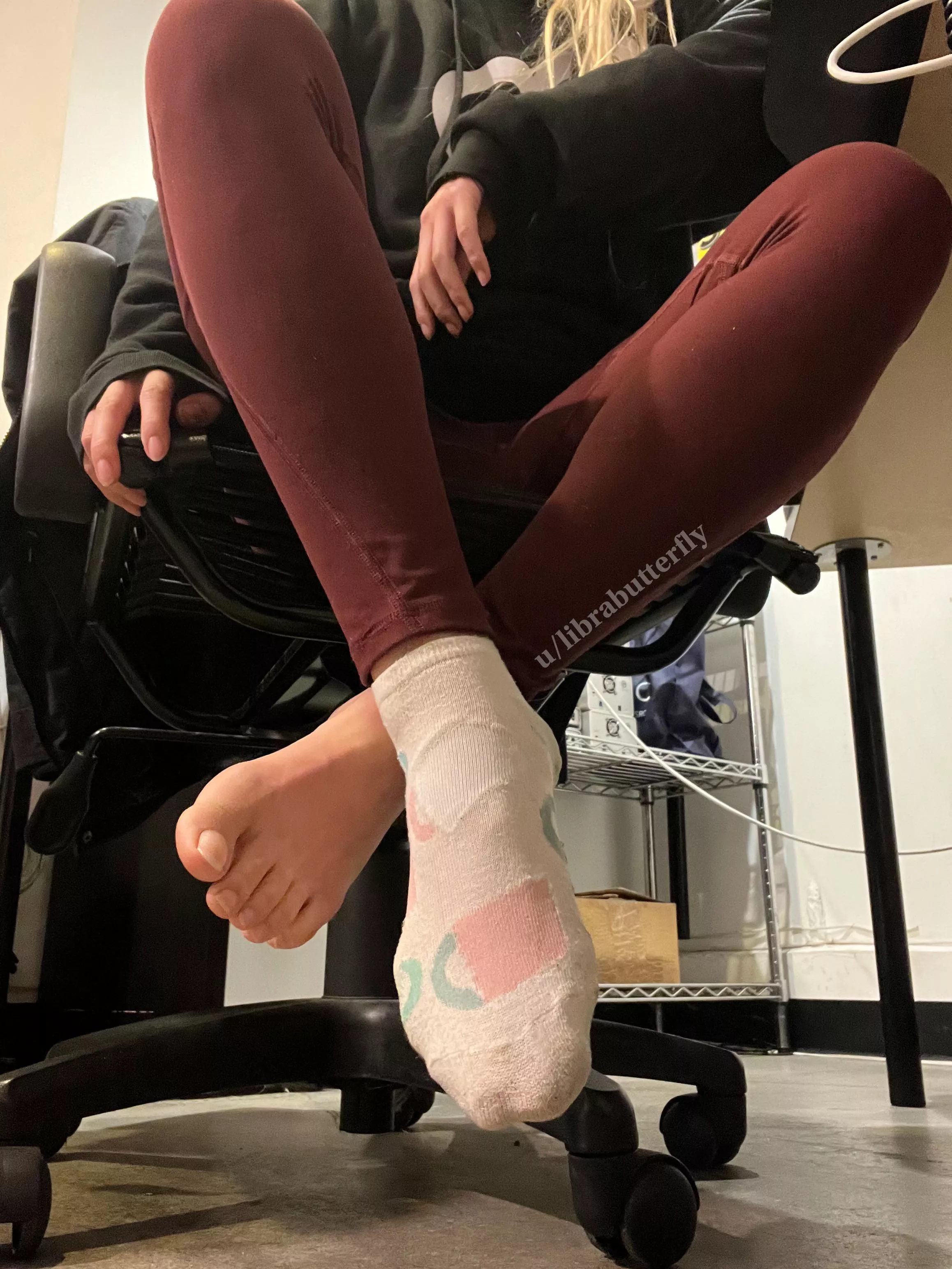 Stinking up the office with these socks 😇