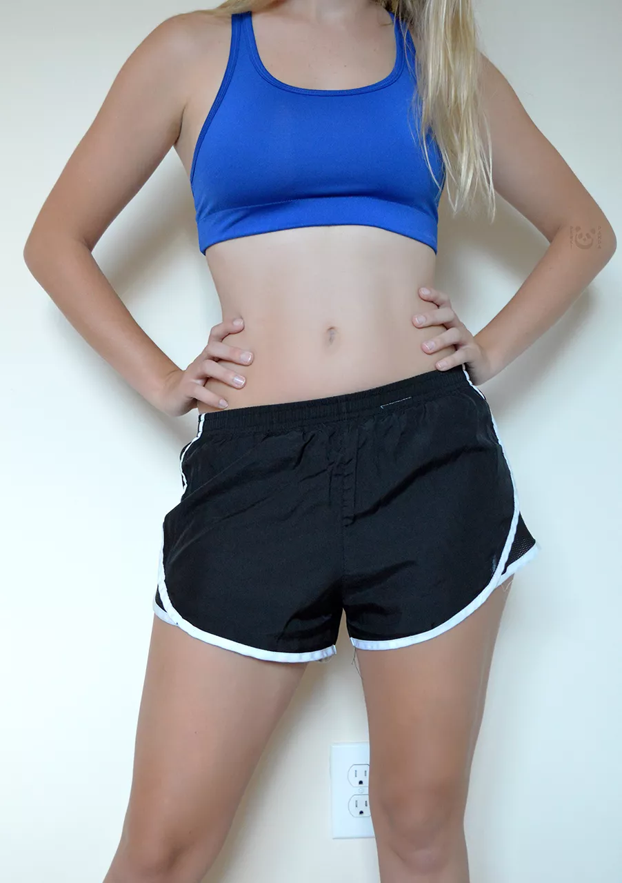 Trying to get guys attention at the gym, do you think this outfit will work?