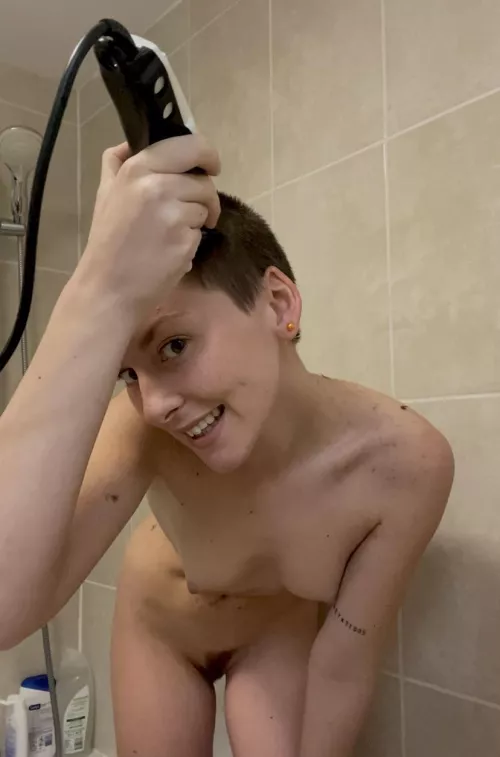 Who enjoys watching gals shave their head?