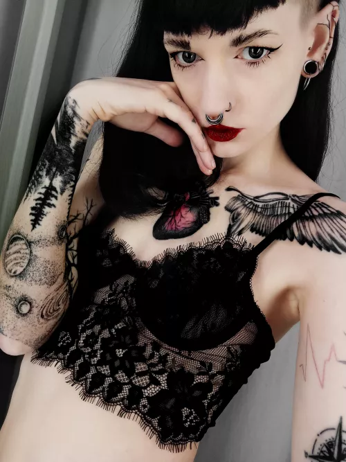 Black lingerie is my favorite.