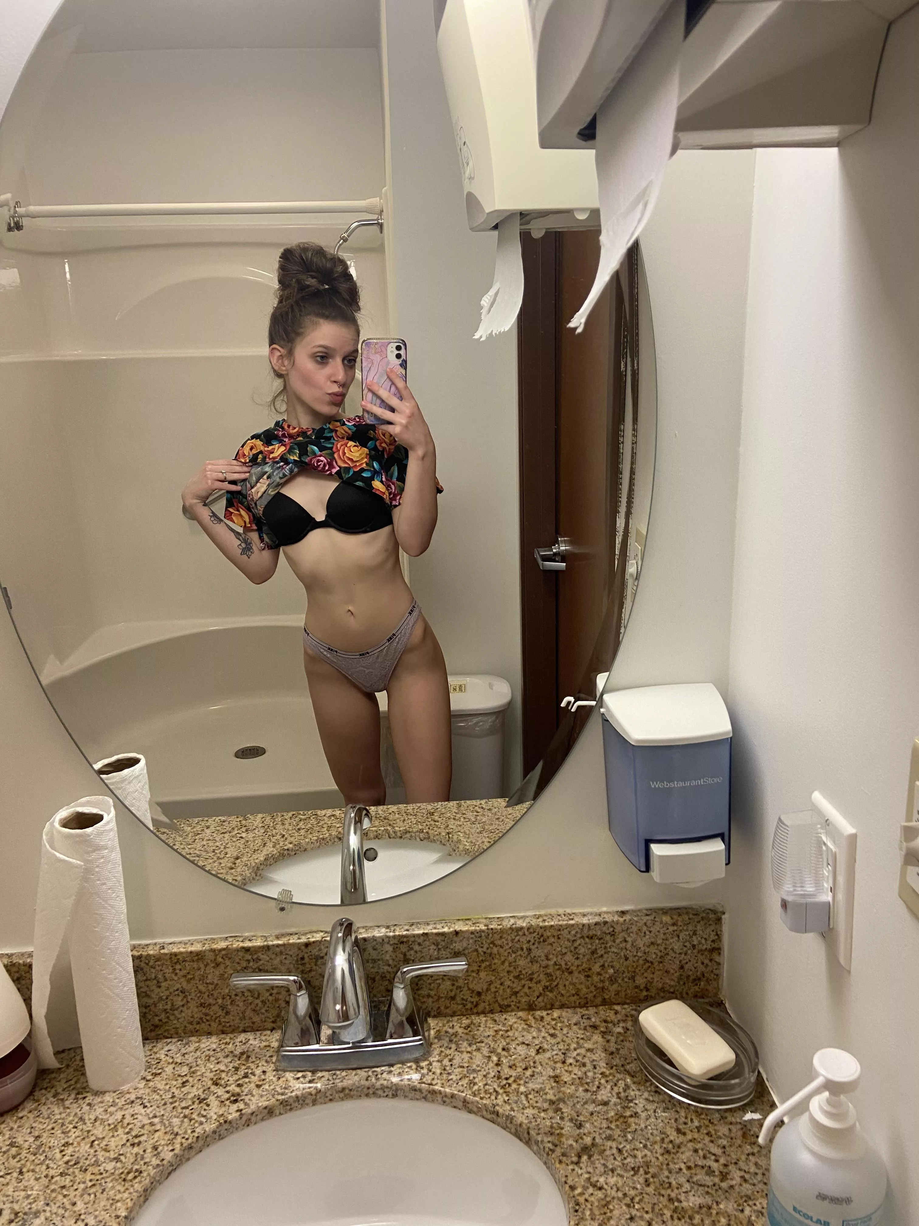 Break my petite body in the break room!