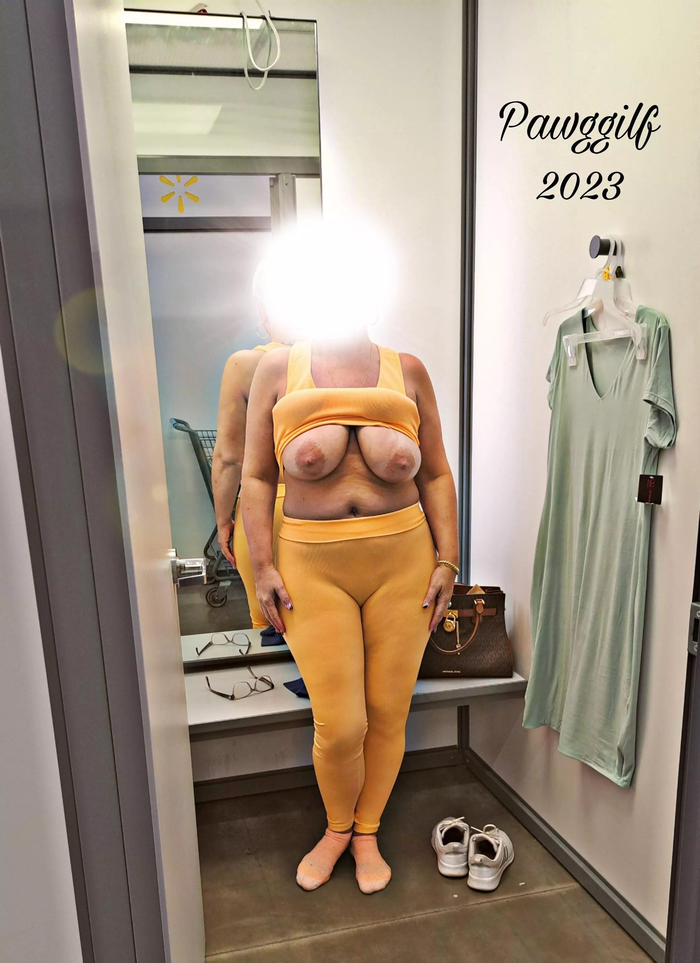 GILF hangers with the Wal-mart door open? Of course!