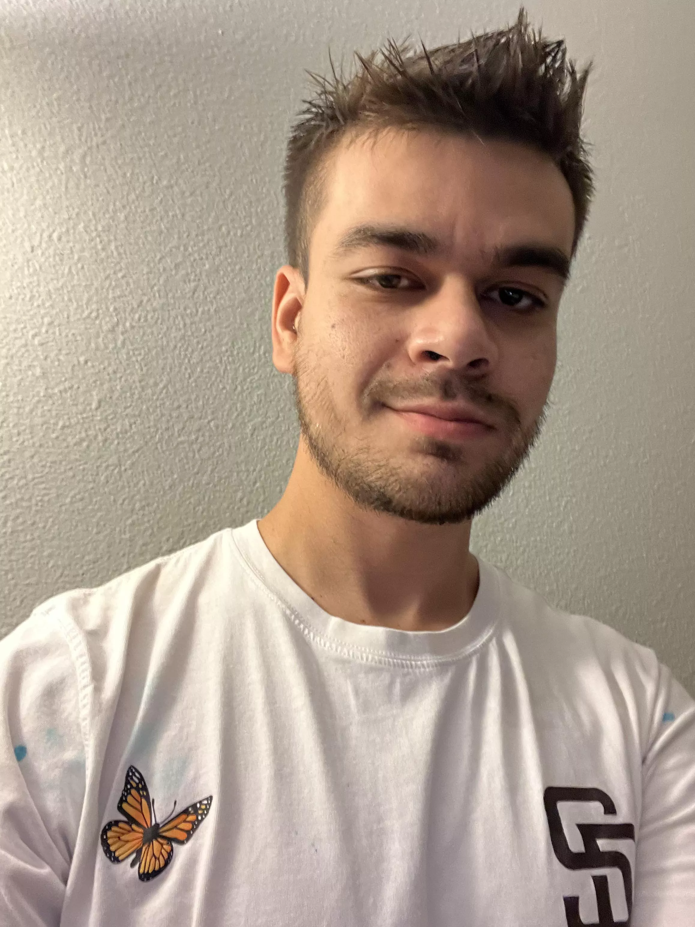 I got watercolor on my favorite shirt today doing art, but the pic is cute I feel. 😆🥰