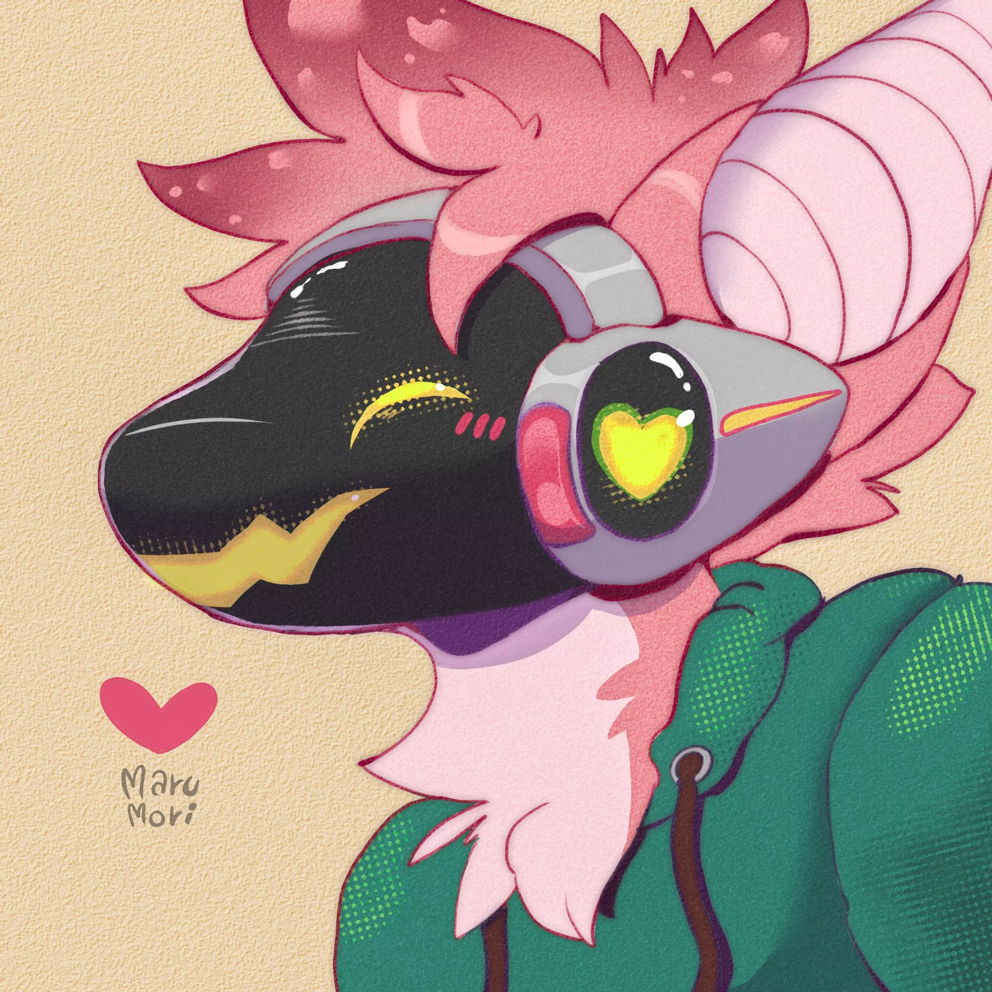 it's so fluffy! another commission finished (art by me @marumoriart)