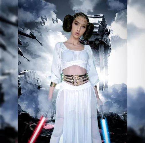 me as Princess Leia