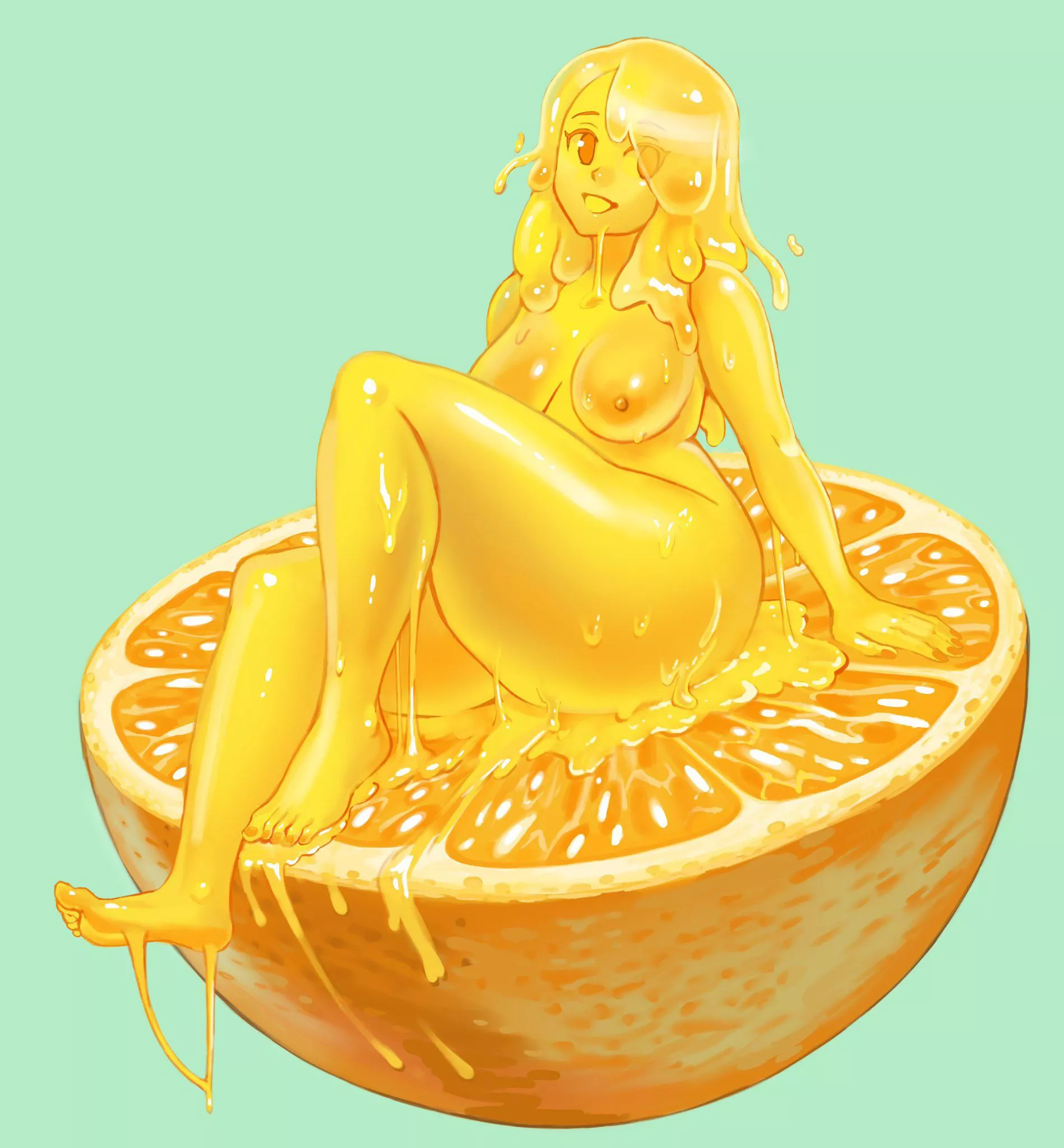Orange juice girl