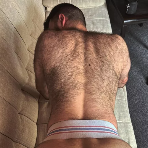 POV of my hairy back