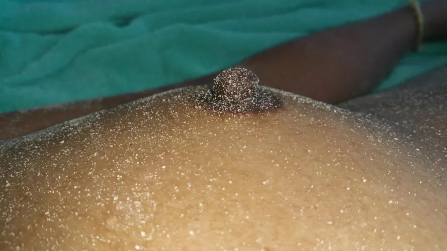 Sandy titties at sunset