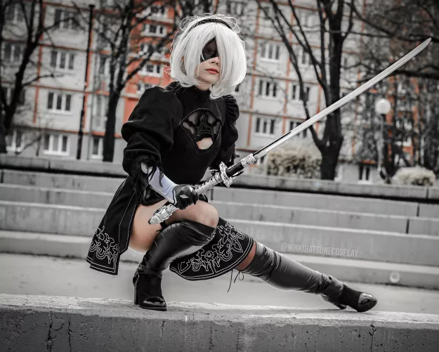 [self] 2B from NieR:Automata by nikkihatsunecosplay