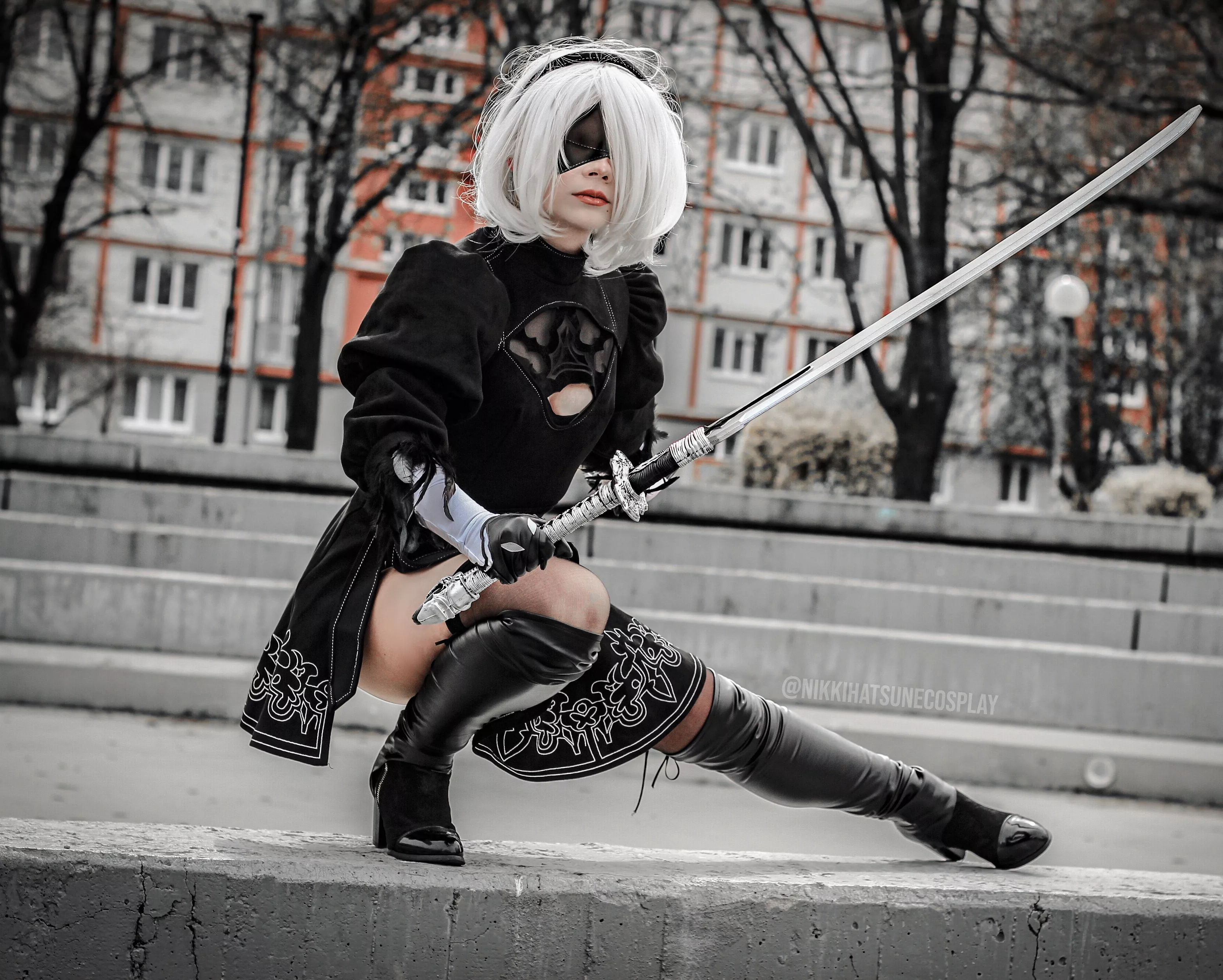 [self] 2B from NieR:Automata by nikkihatsunecosplay