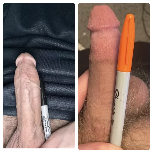 Sharpie challenge vs /u/Basic-Ice-9252 (left)