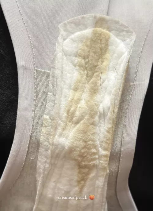 Super musky pussy juice or pubic hair? This panty liner has both! DM me before someone beats you to it.